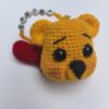 Llavero osito con corazón personalizado - La vida es un tejido