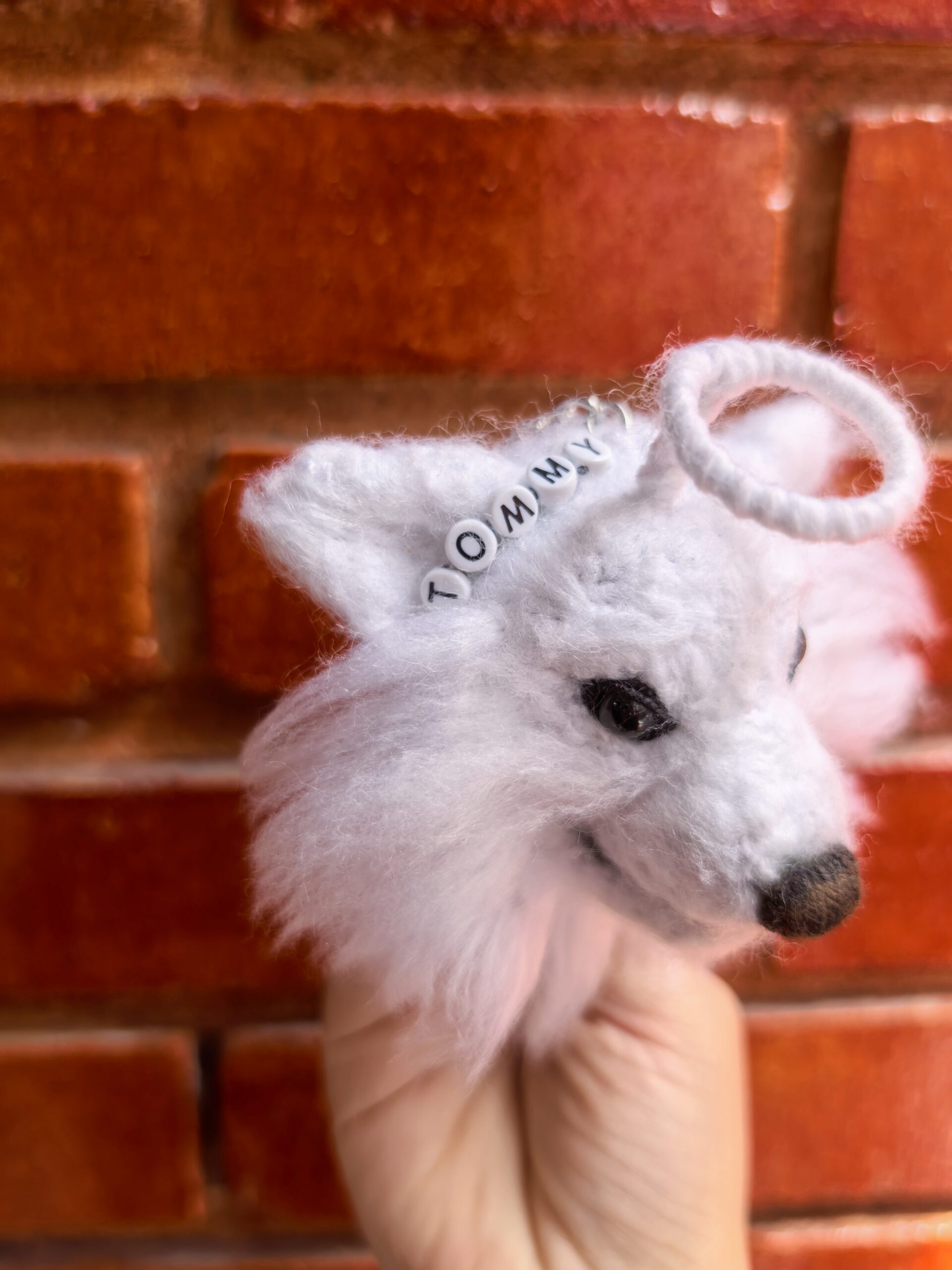 Amigurumi personalizado Perrito Samoyedo Ángel 4 - La vida es un tejido