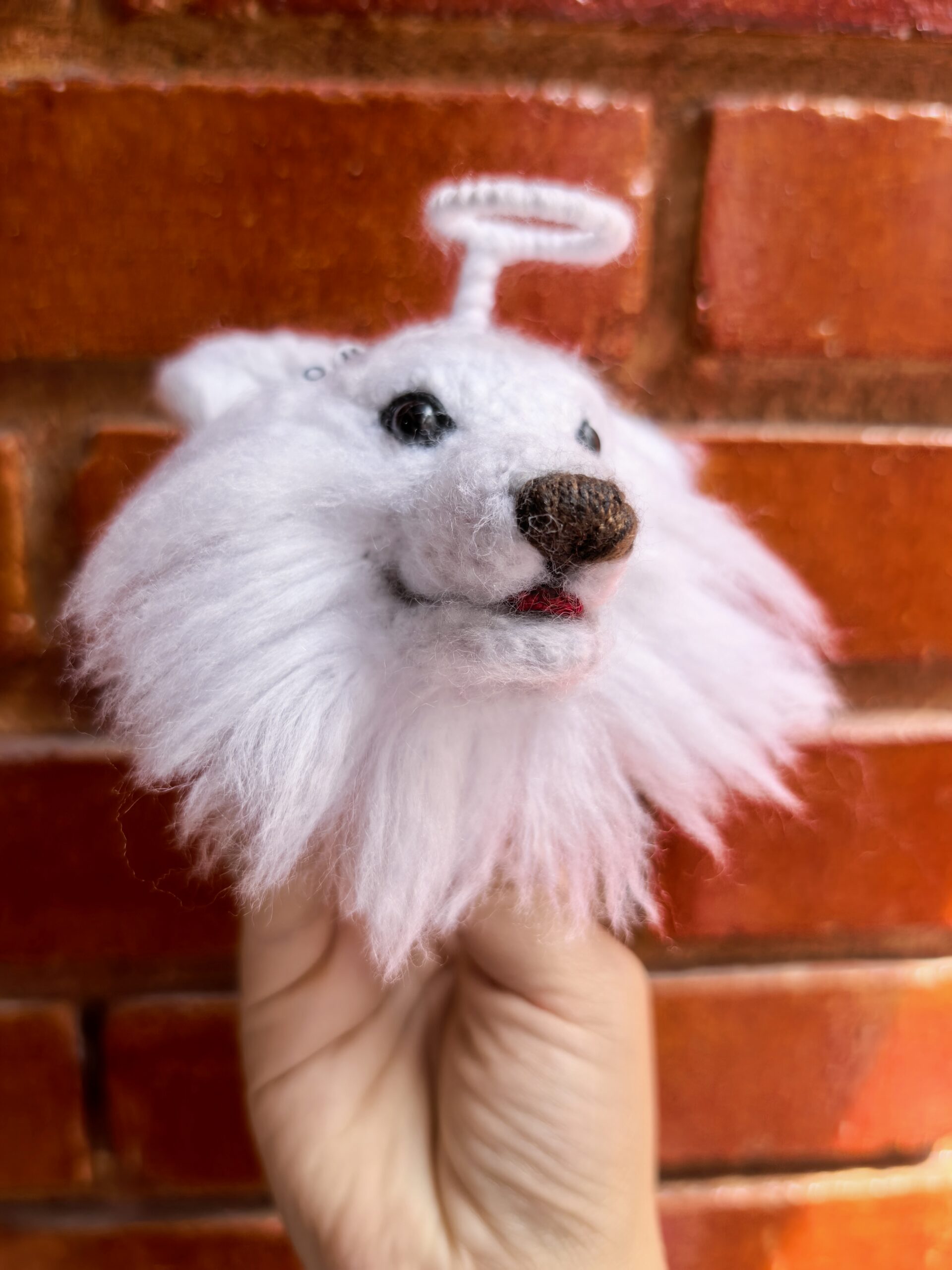 Amigurumi personalizado Perrito Samoyedo Ángel 5 - La vida es un tejido