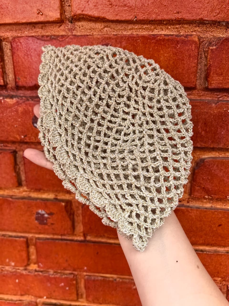 Mesh Hat Crochet tejido a mano - Image 4
