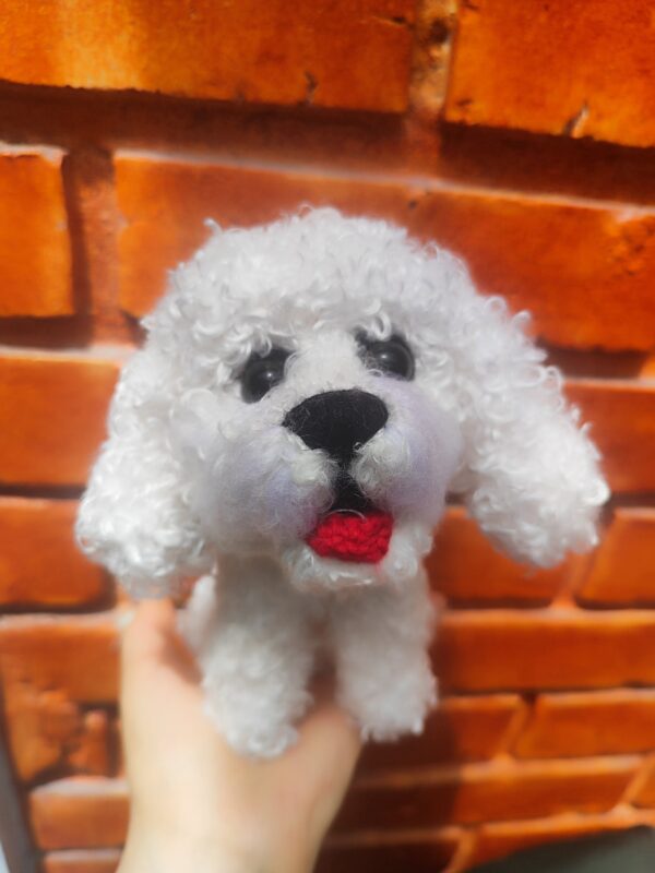 Perrito French Poodle Tejido