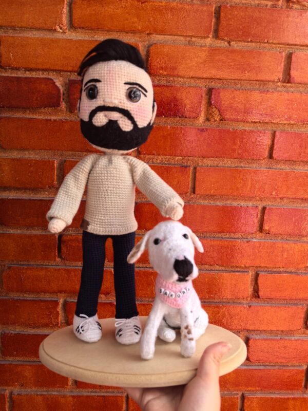 Señor personalizado 30 CM con mascota